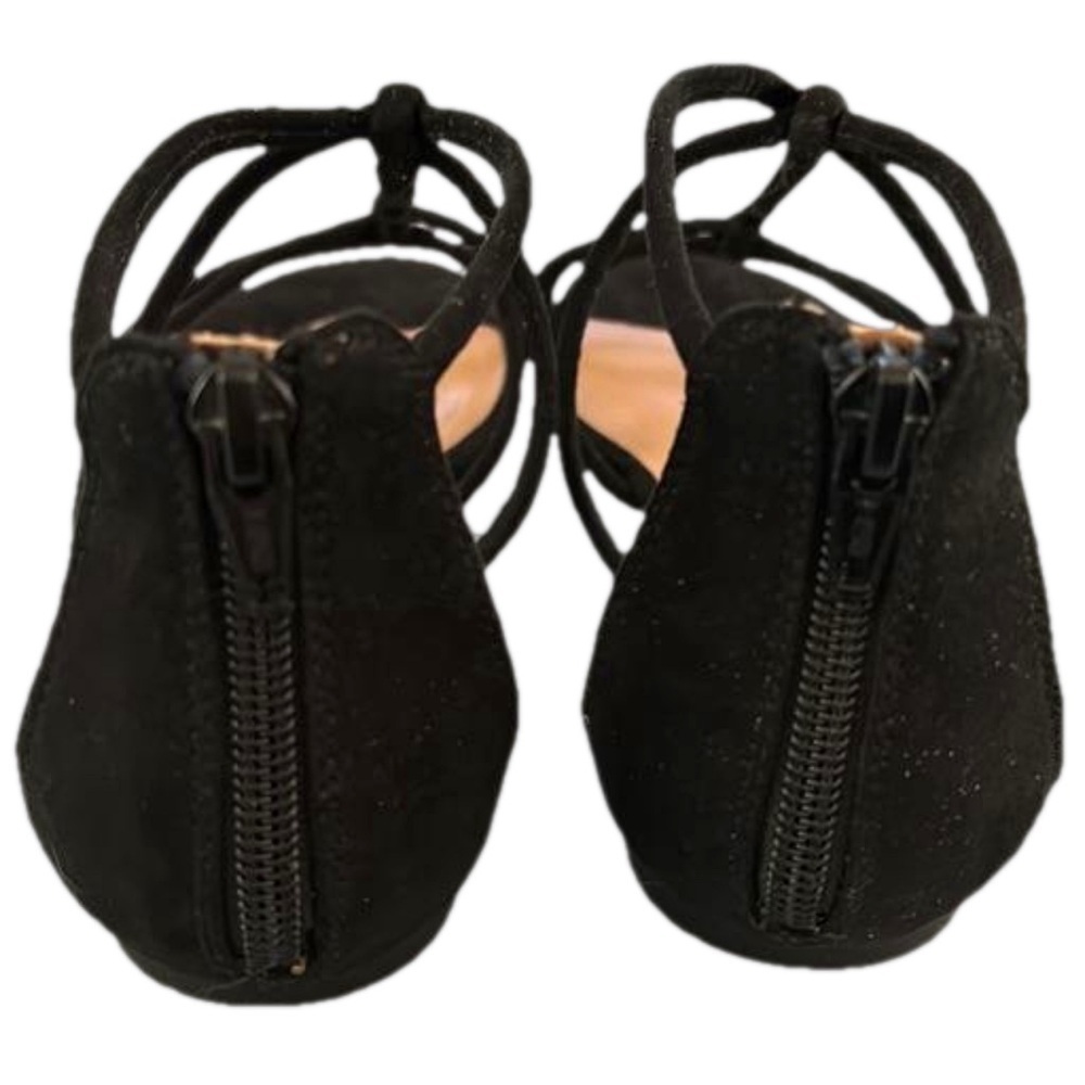 A New Day Samina Microsuede Gladiator Sandals, Size 7.5, Black - Picture 4 of 8